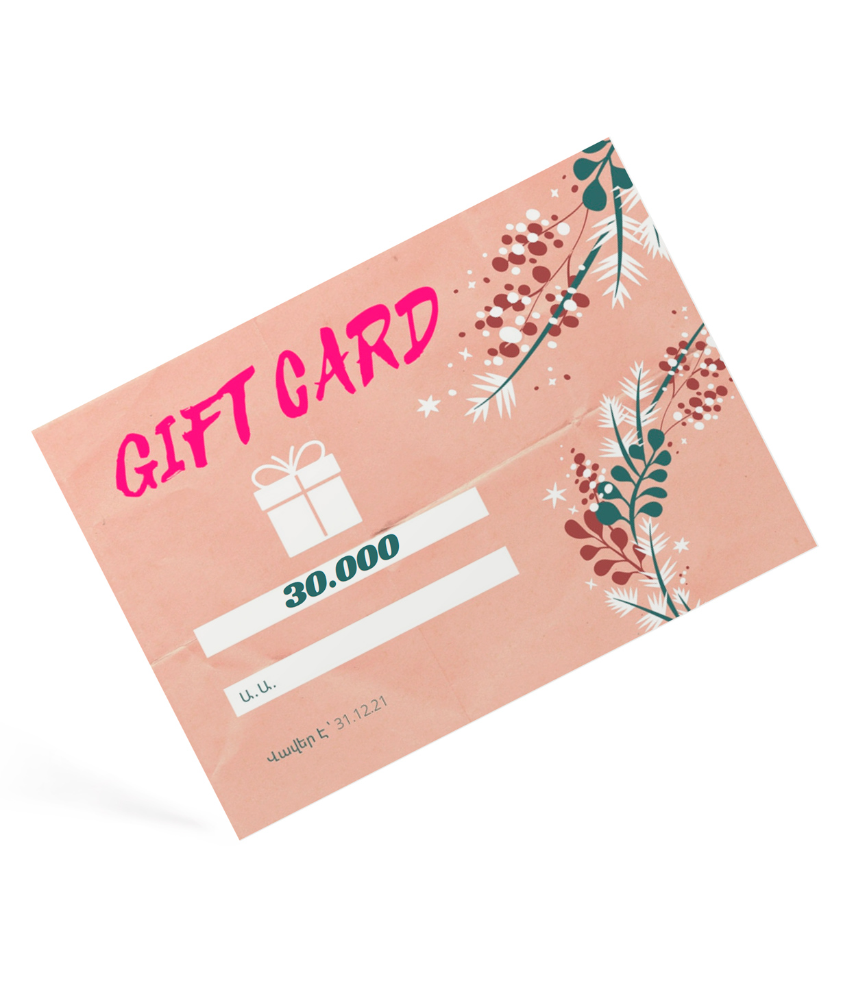 Gift card `Body Lab Aesthetic` 30.000 amd