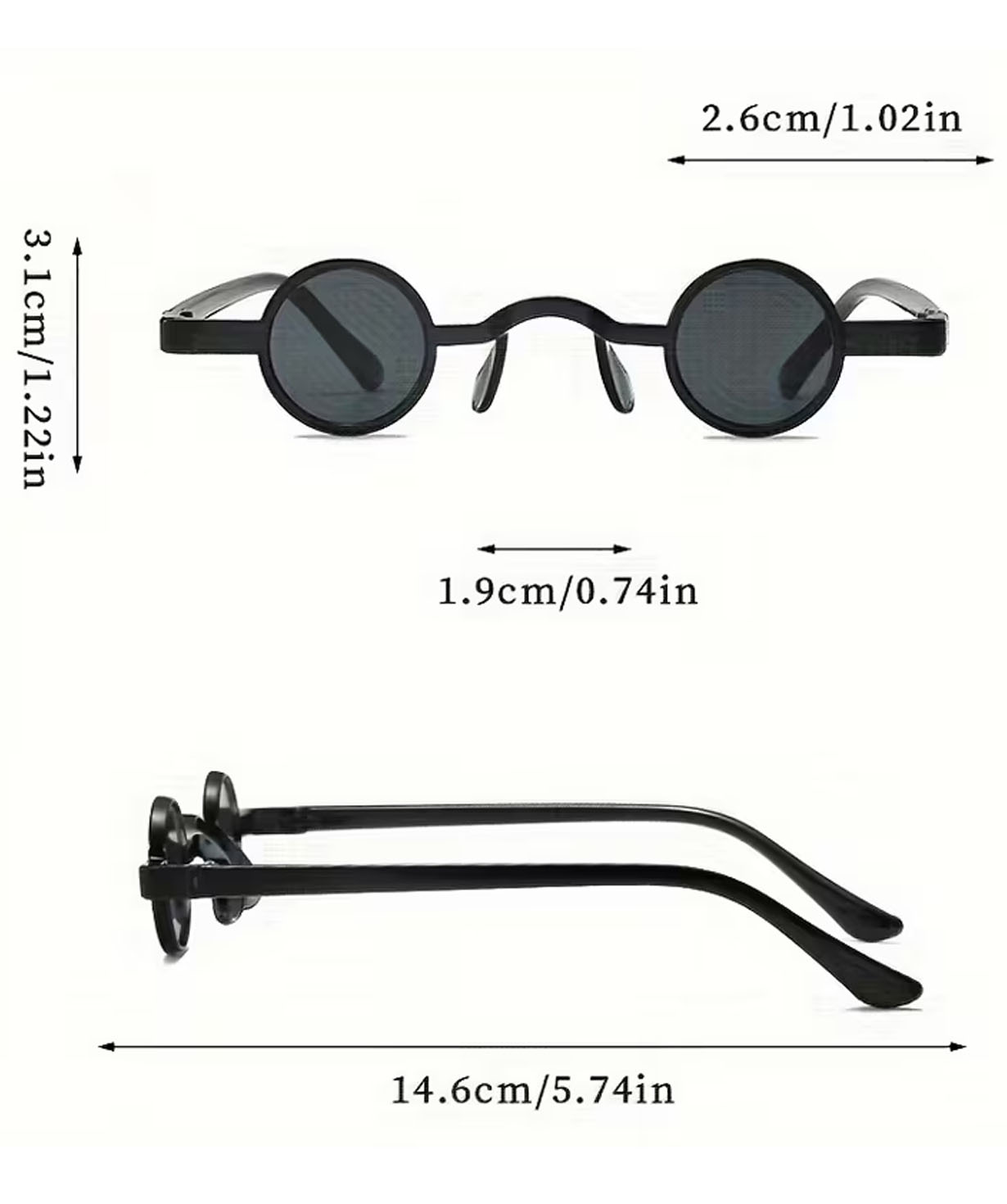 Դեկորատիվ ակնոցներ «Gift Store» Retro Rock №1215