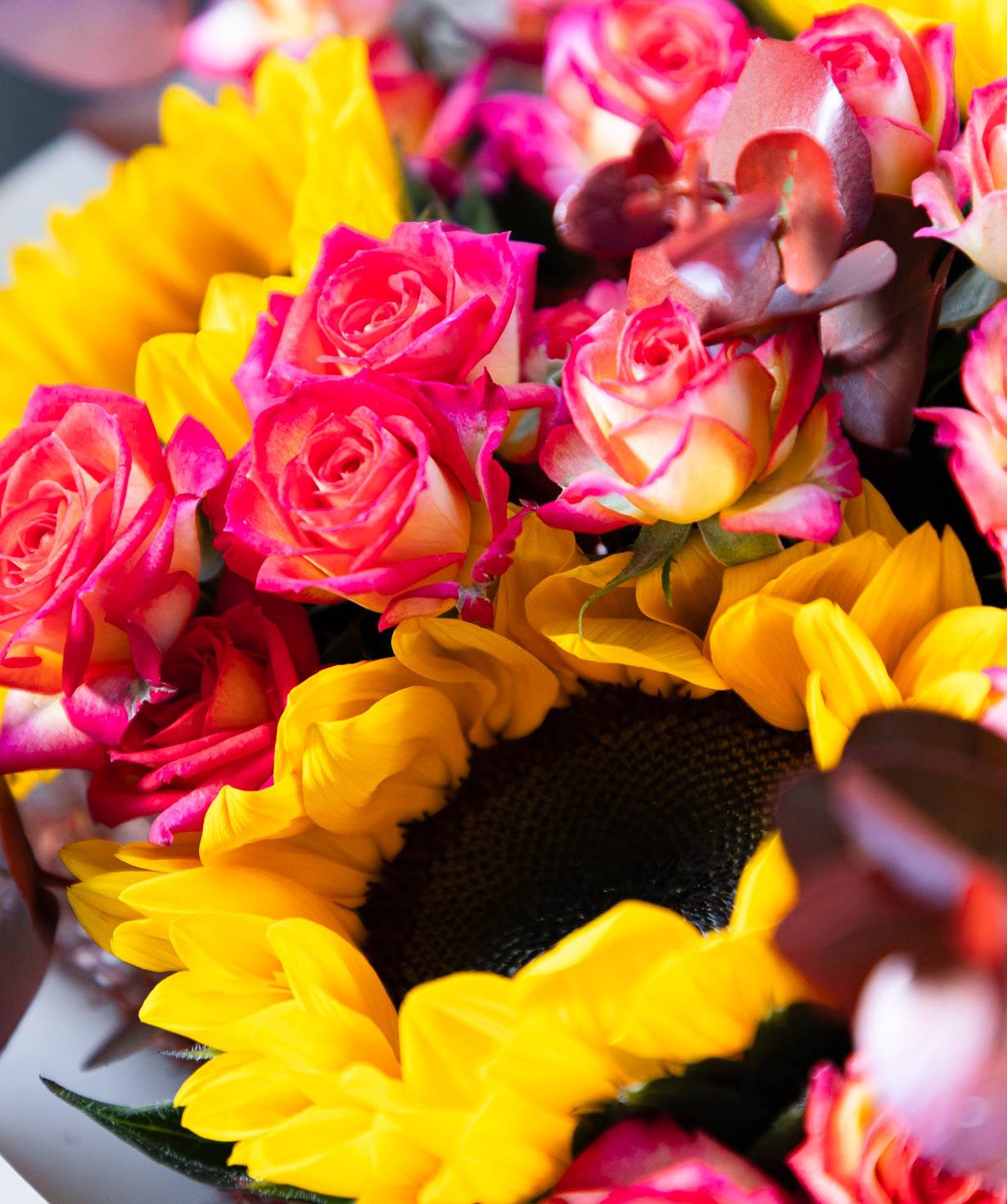 Букет «Caprice» с кустовыми розами №55