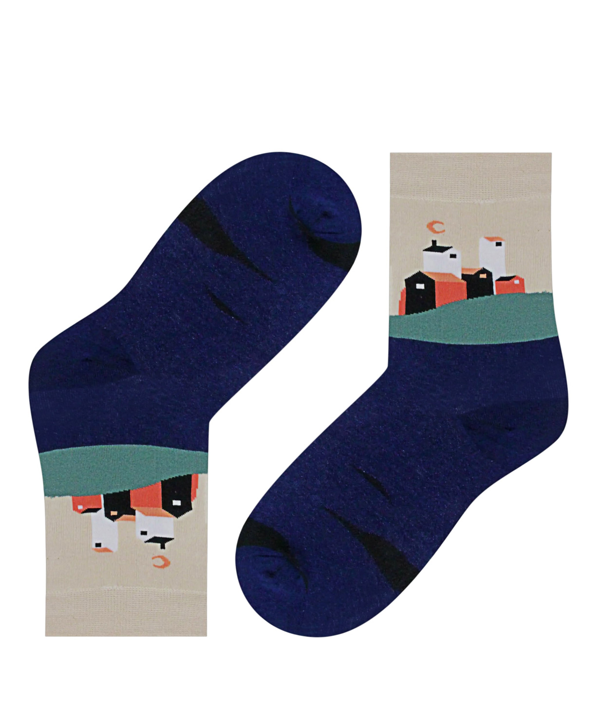 Socks `Zeal Socks` farm with blueberry fields
