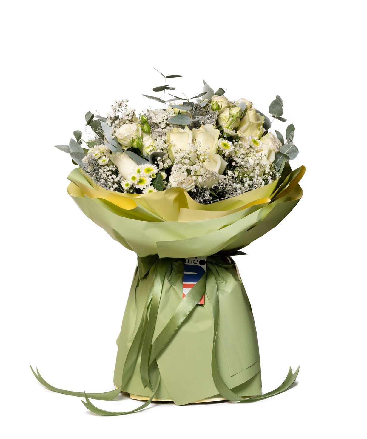 Bouquet «Թելլա» with roses and chrysanthemums