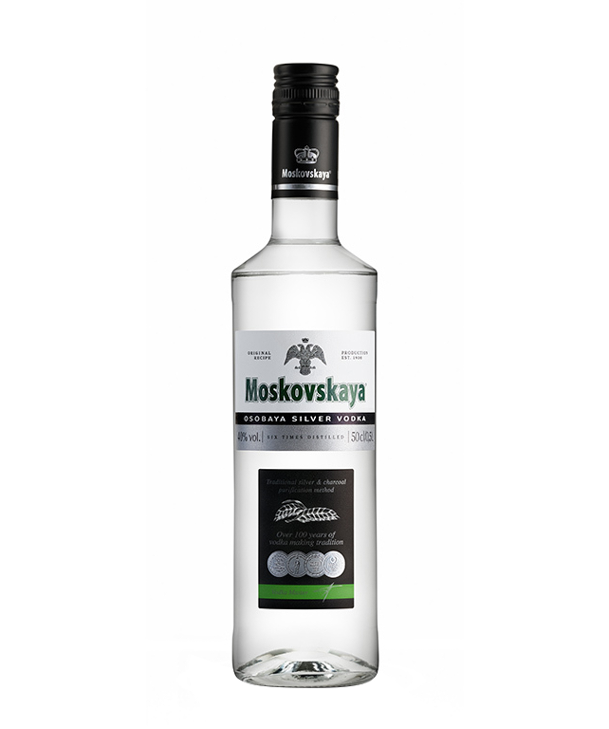 Vodka `Moskovskaya Osobaya Silver` 500 ml