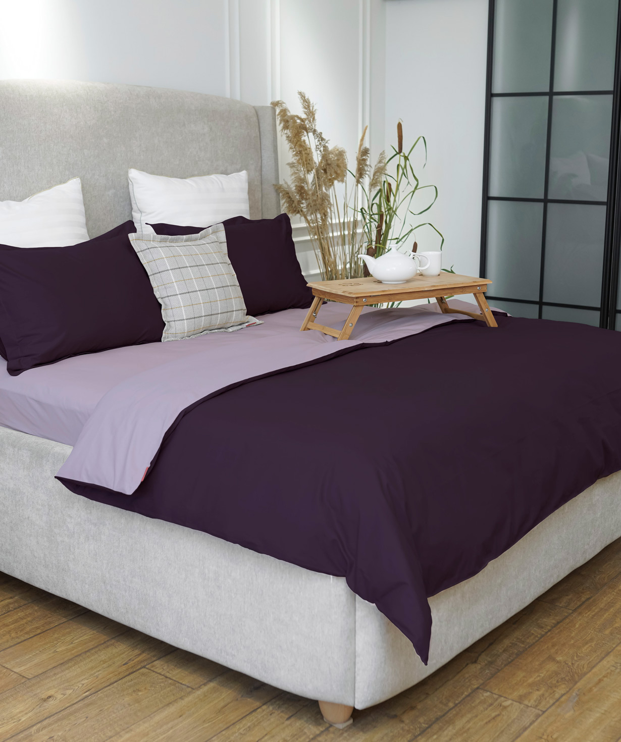 Набор постельного белья «Jasmine Home» одноместное, фиолетовое