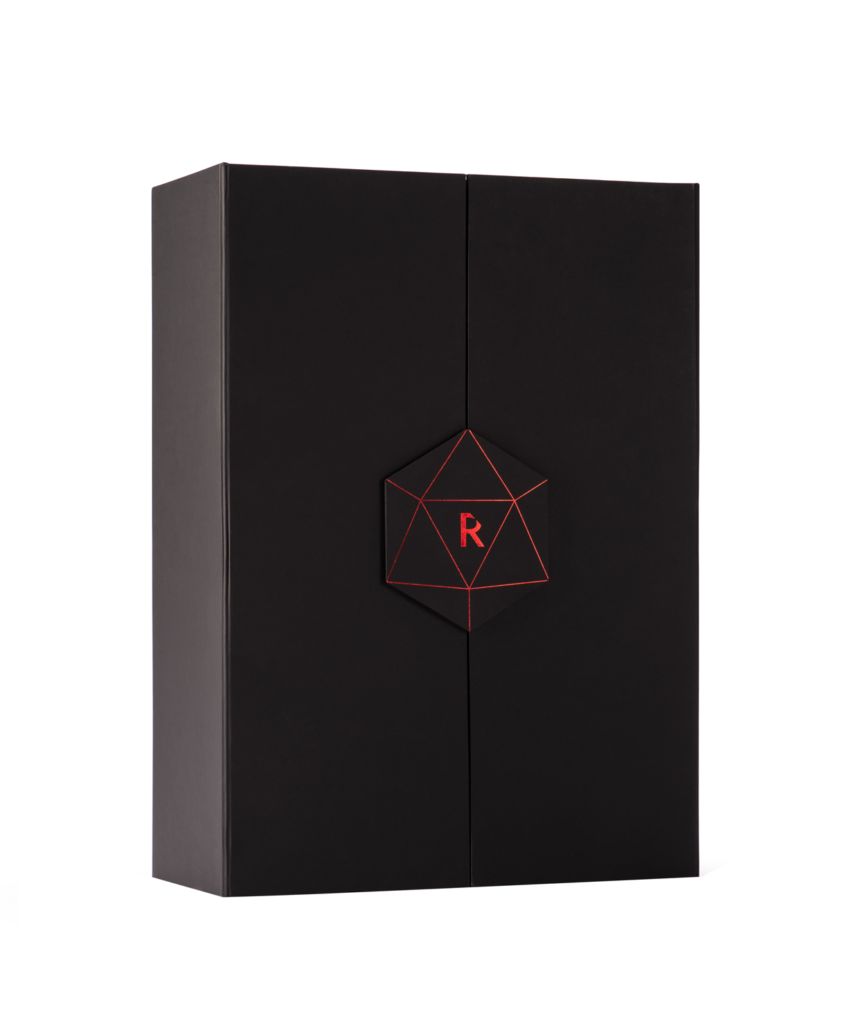 Wine `Rubin` red semi-sweet 750 ml, in a box with a glass