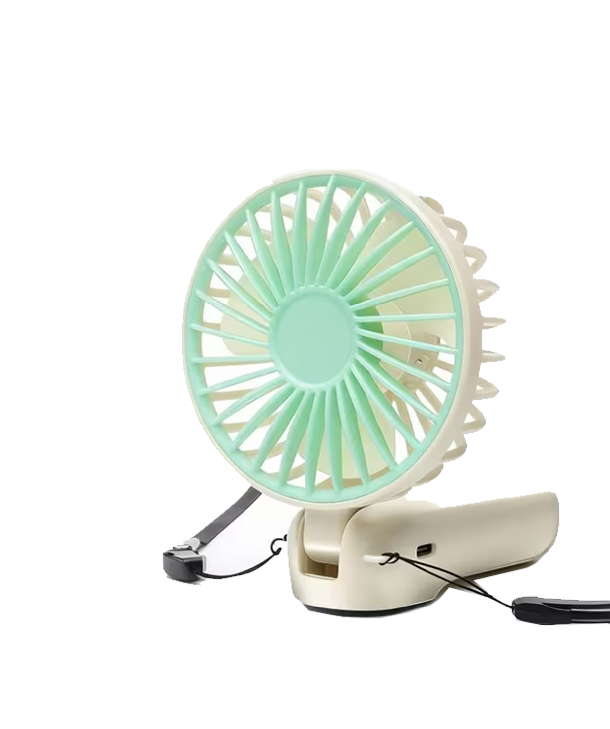 Portable foldable fan with digital display «Micro-Tech» №401