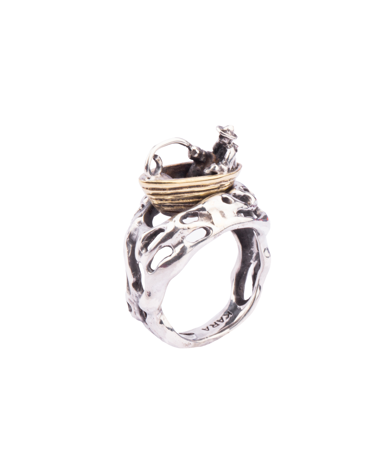 Silver ring ''Kara Silver'' №17