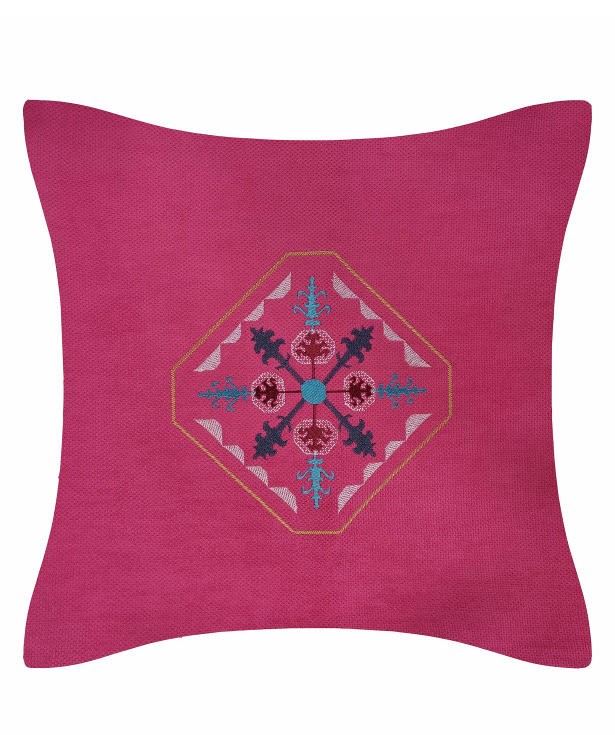 Pillow `Miskaryan heritage` embroidered with Armenian ornament №35