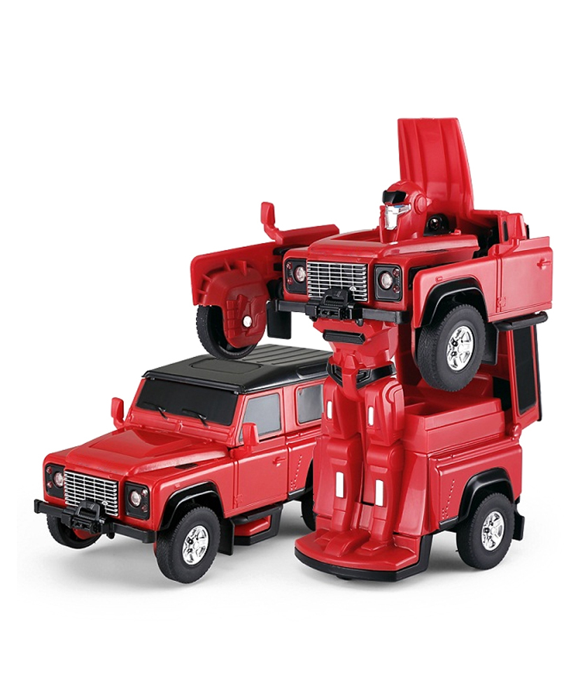 Машинка ami 15. Игрушка робот которая превращается в Лэнд ровера. Die Cast Hano Transformable Robot car.