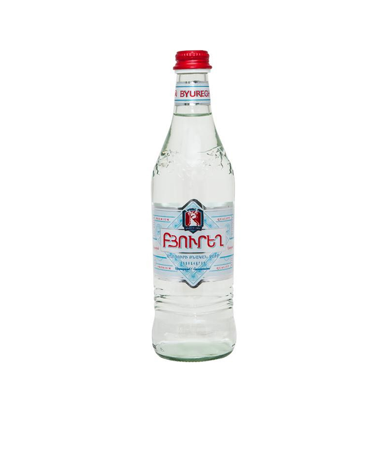 Питьевая вода `Бюрег` объемом 0,5 л.