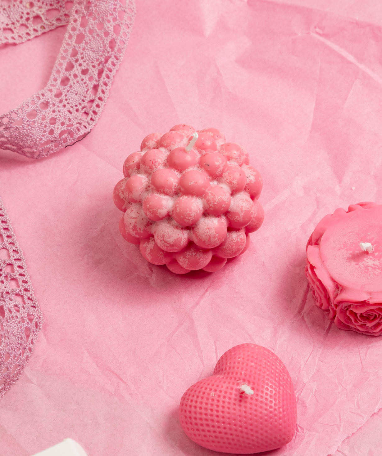 Candle set «Pink Collection»