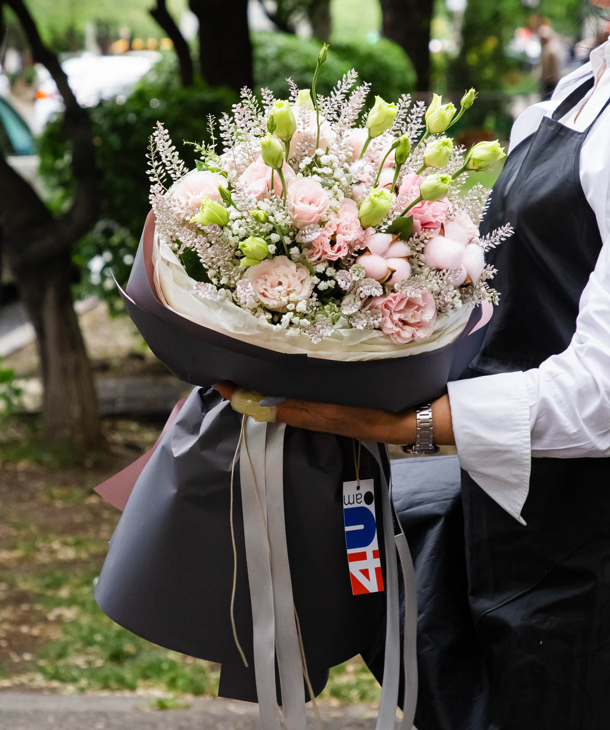 Bouquet «Allmannshofen» with lisianthus