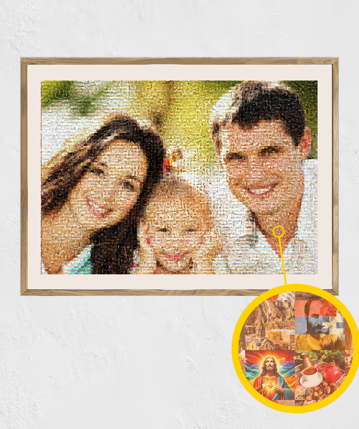 Personalized A1 Mosaic Photo «Mosaic» 60 x 80 cm