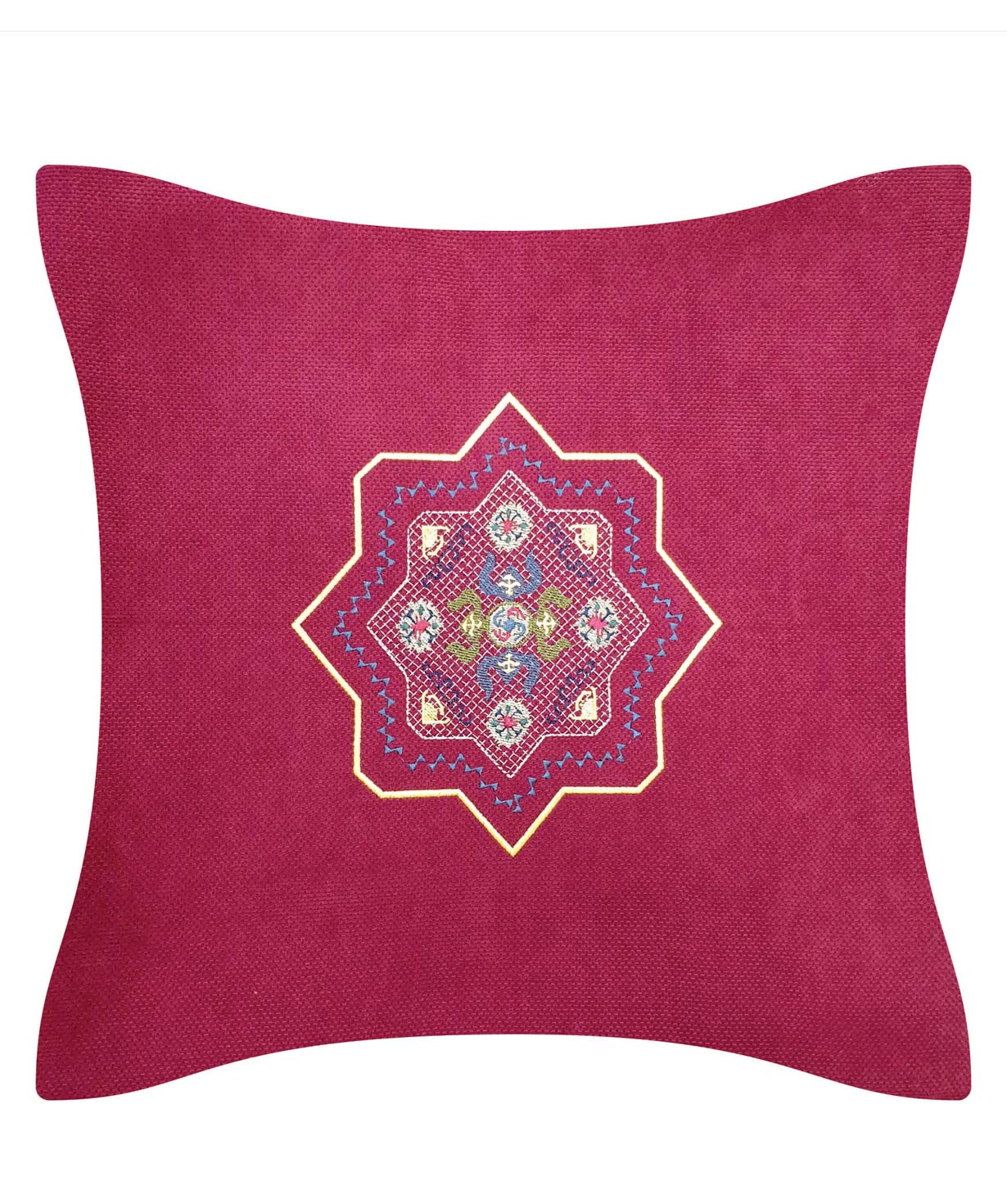Pillow `Miskaryan heritage` embroidered with Armenian ornament №38