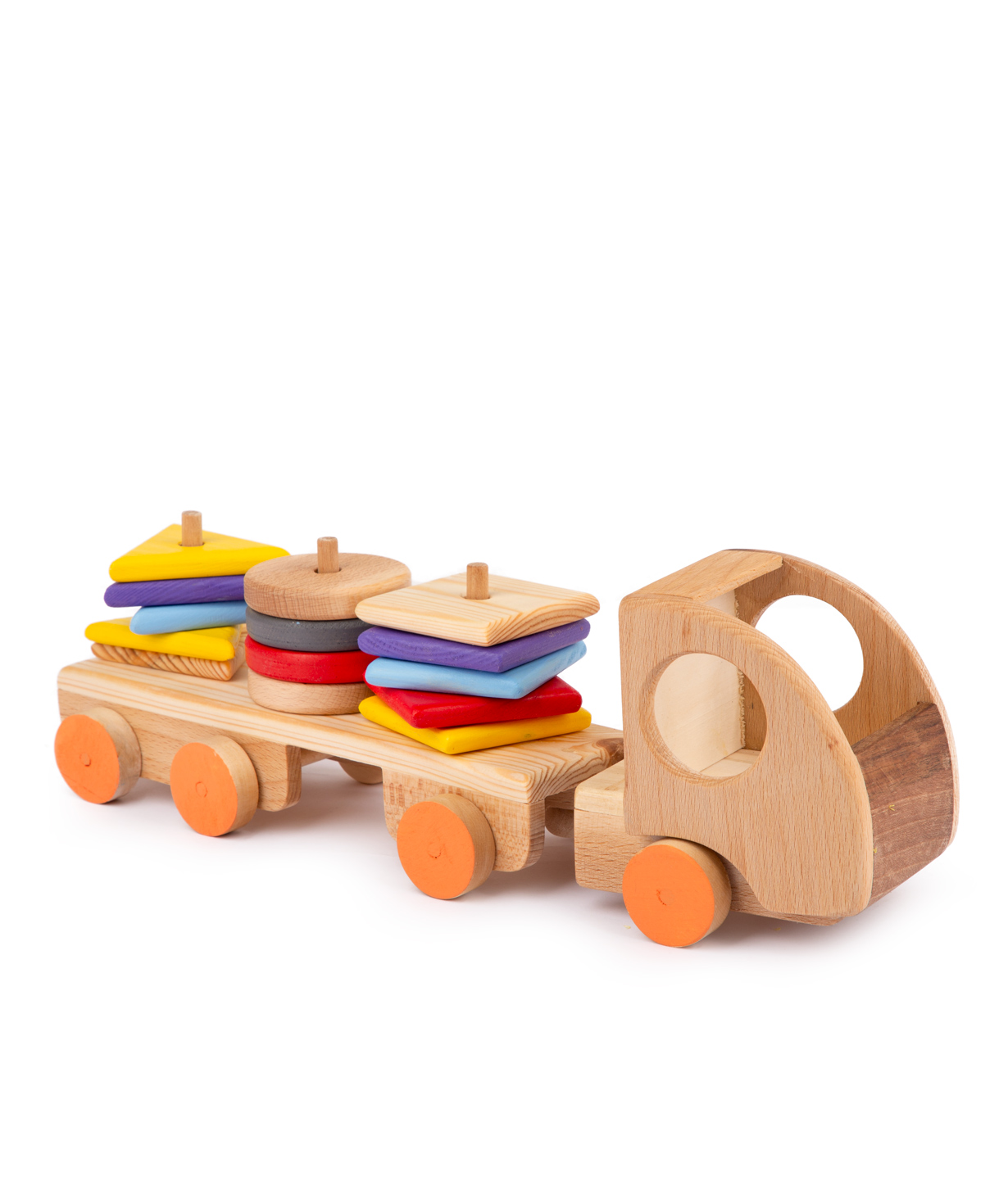 Игрушка `I'm wooden toys` машина, деревянная№7