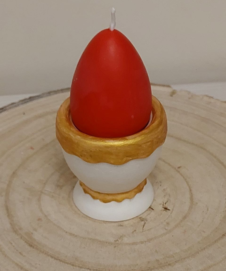 Подарочный набор «Blue Moon» Пасха, свеча Яйцо + подставка, без аромата