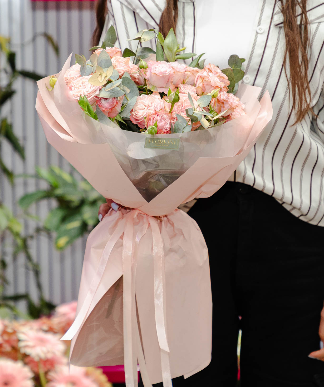 Bouquet «Floriani» with spray peony roses №17