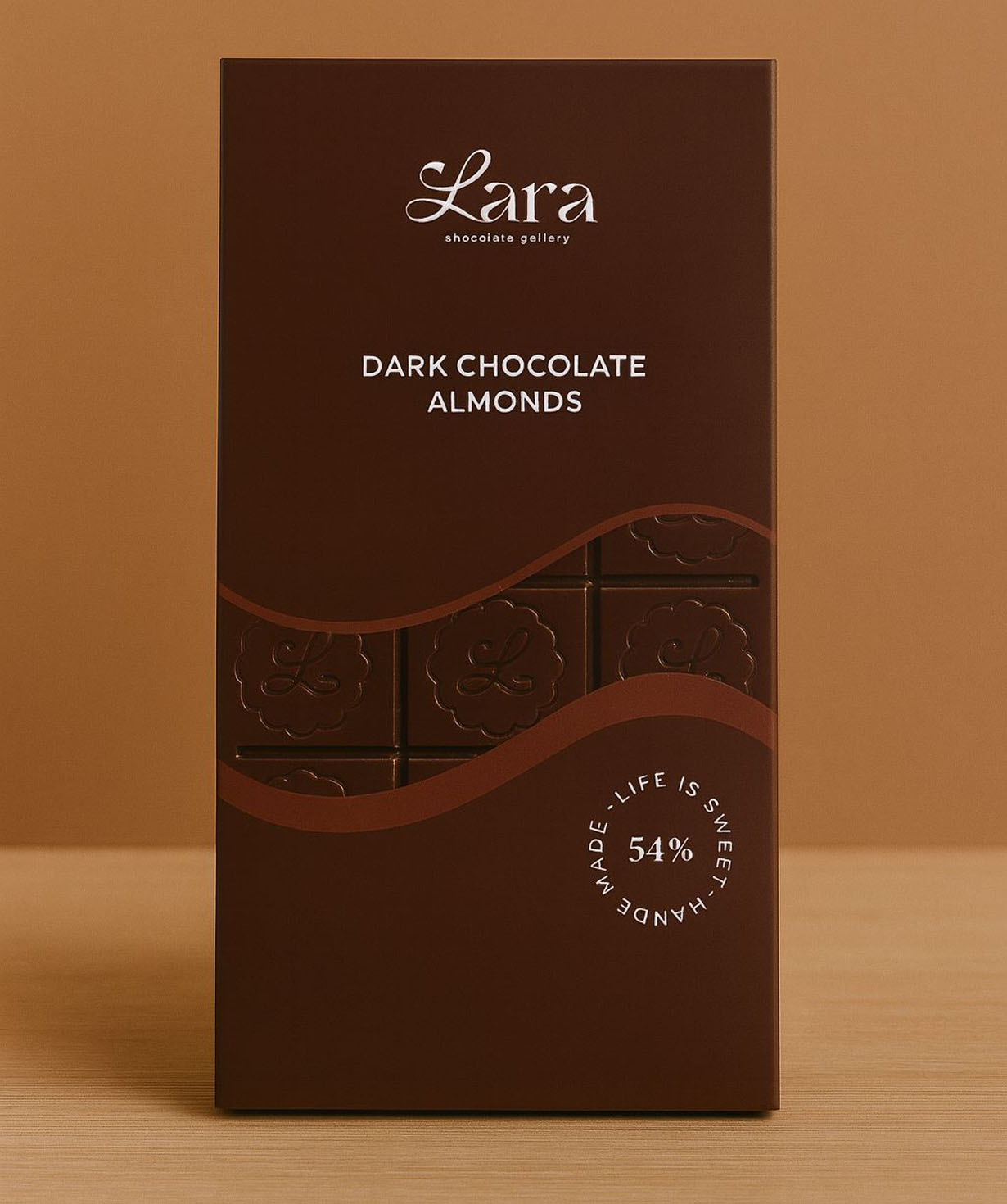Շոկոլադե սալիկ «Lara Chocolate Gallery» մուգ, 54% №10