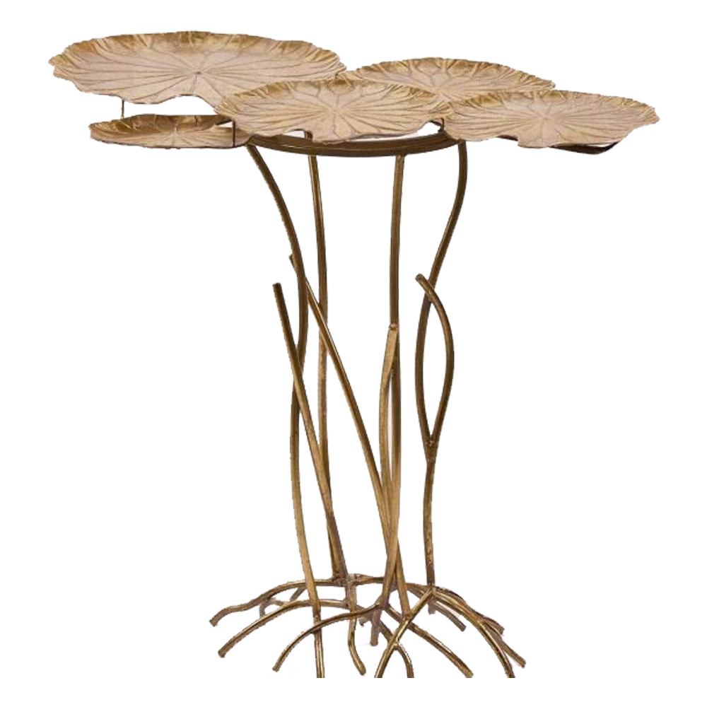 Decorative table Foglie metal