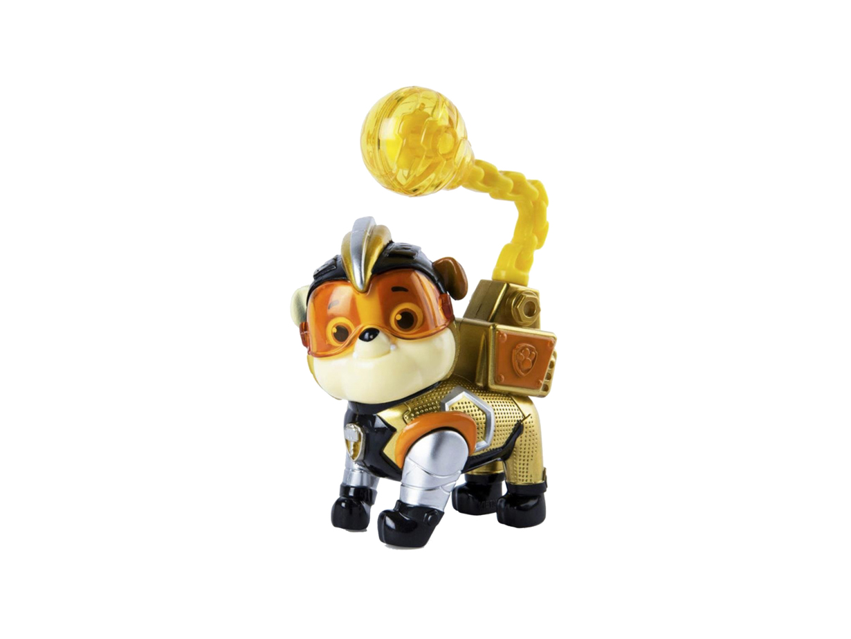 Spin Master Cartoon Character Figurine Paw Patrol Mighty Pups: Rubble