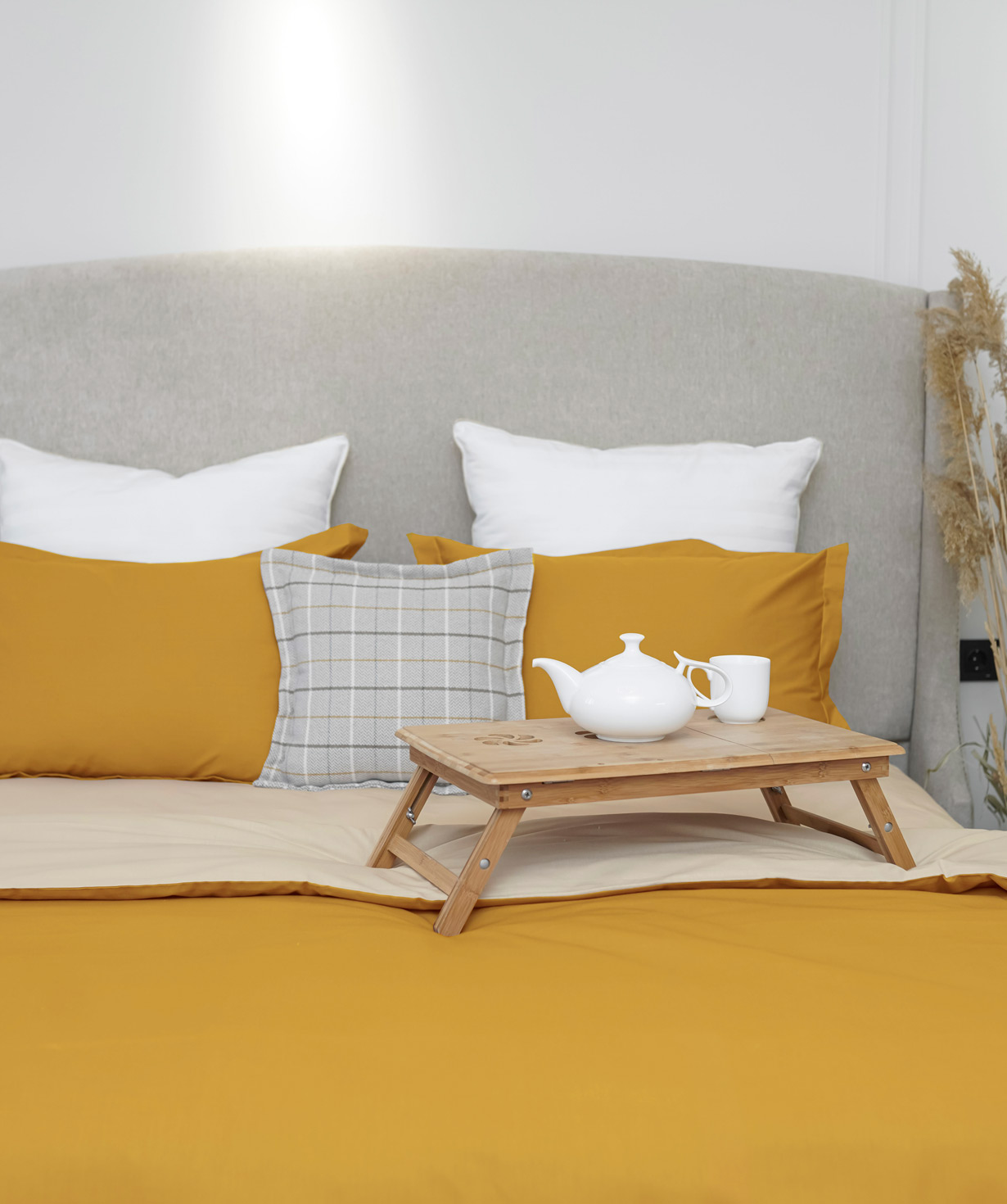 Bedding set «Jasmine Home» single, ochre