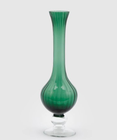 Vase ''EDG'' Collolungo Righe, green