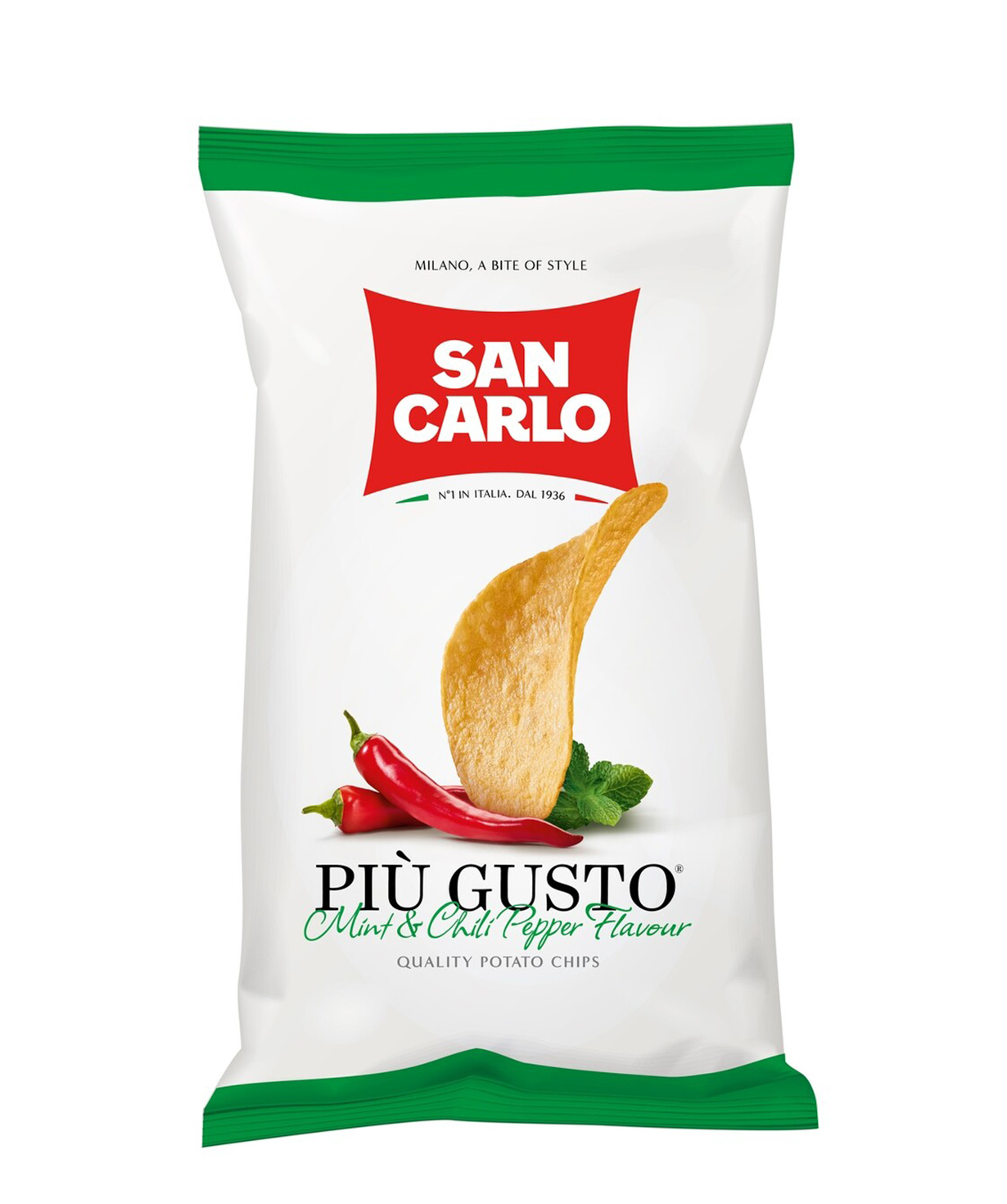 Чипсы `San Carlo Piu Gusto` мята, острый перец 150г