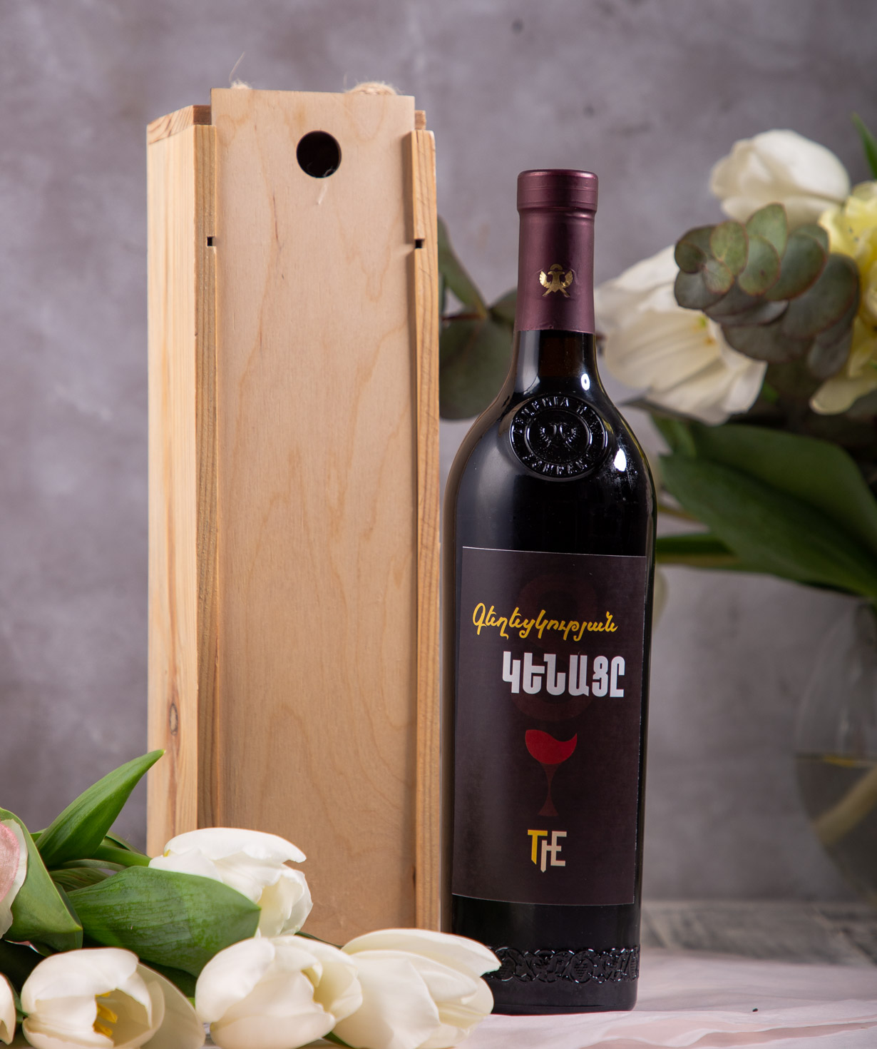 Wine ''THE BOX'' with a box №15 red dry