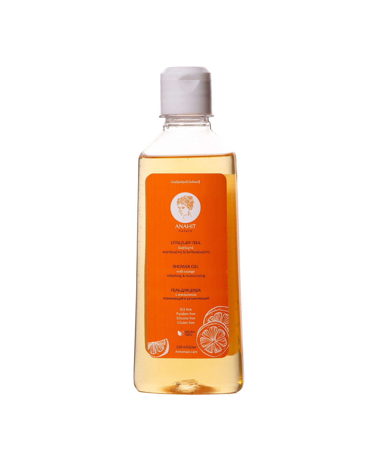 Bath gel «Anahit» with orange, 250 ml