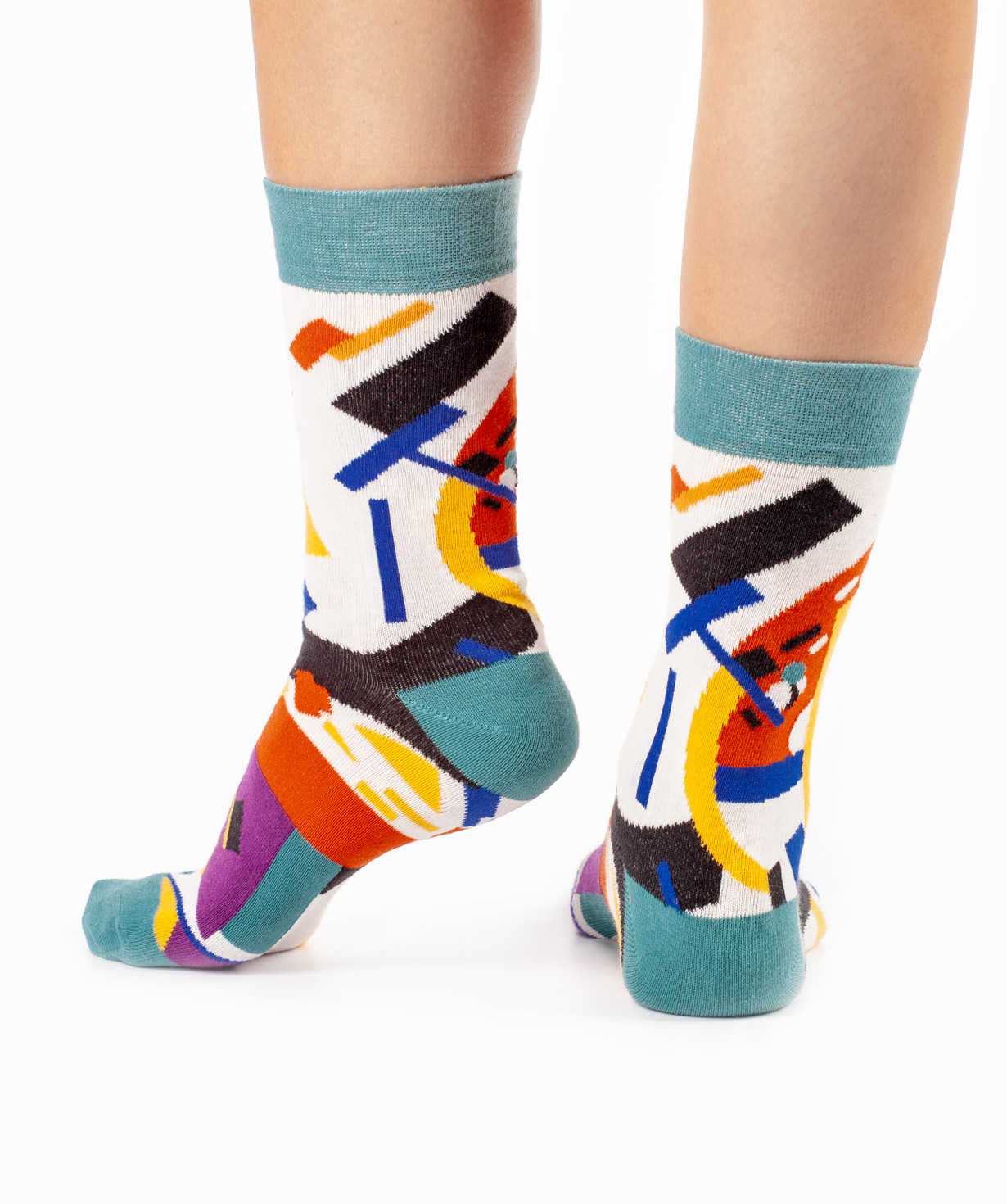 Socks  `Art socks` with `Suprematism` painting