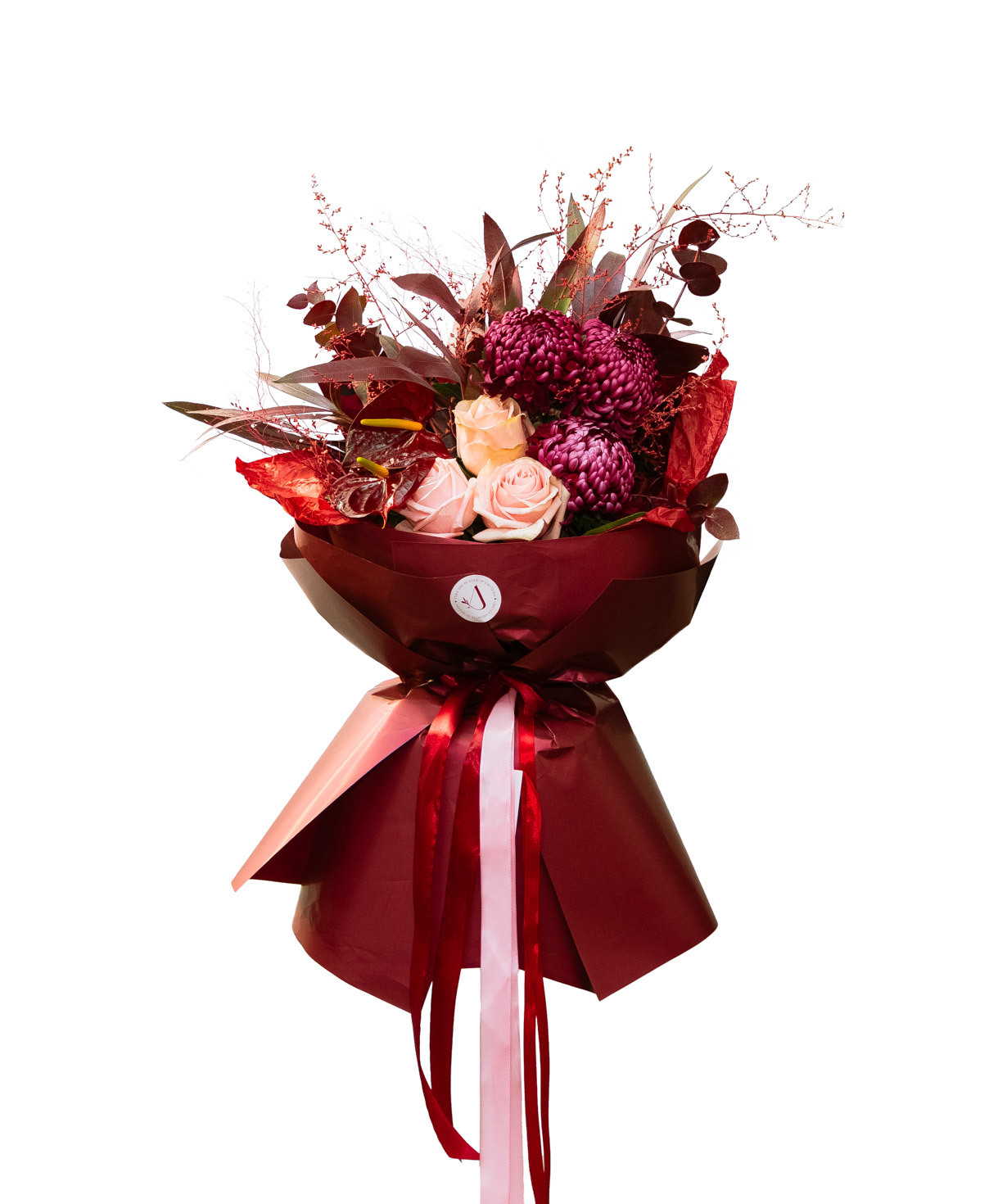 Bouquet «Floriani» with roses and chrysanthemums №9