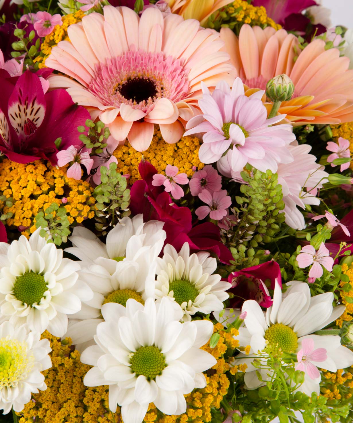 Bouquet «Miramar» with chrysanthemum and alstroemerias