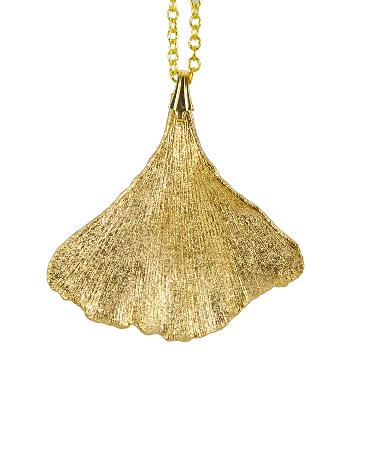 Pendant `CopperRight` ginkgo leaf