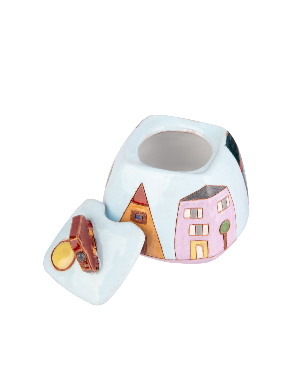 Sugar bowl `Nuard Ceramics` City №2