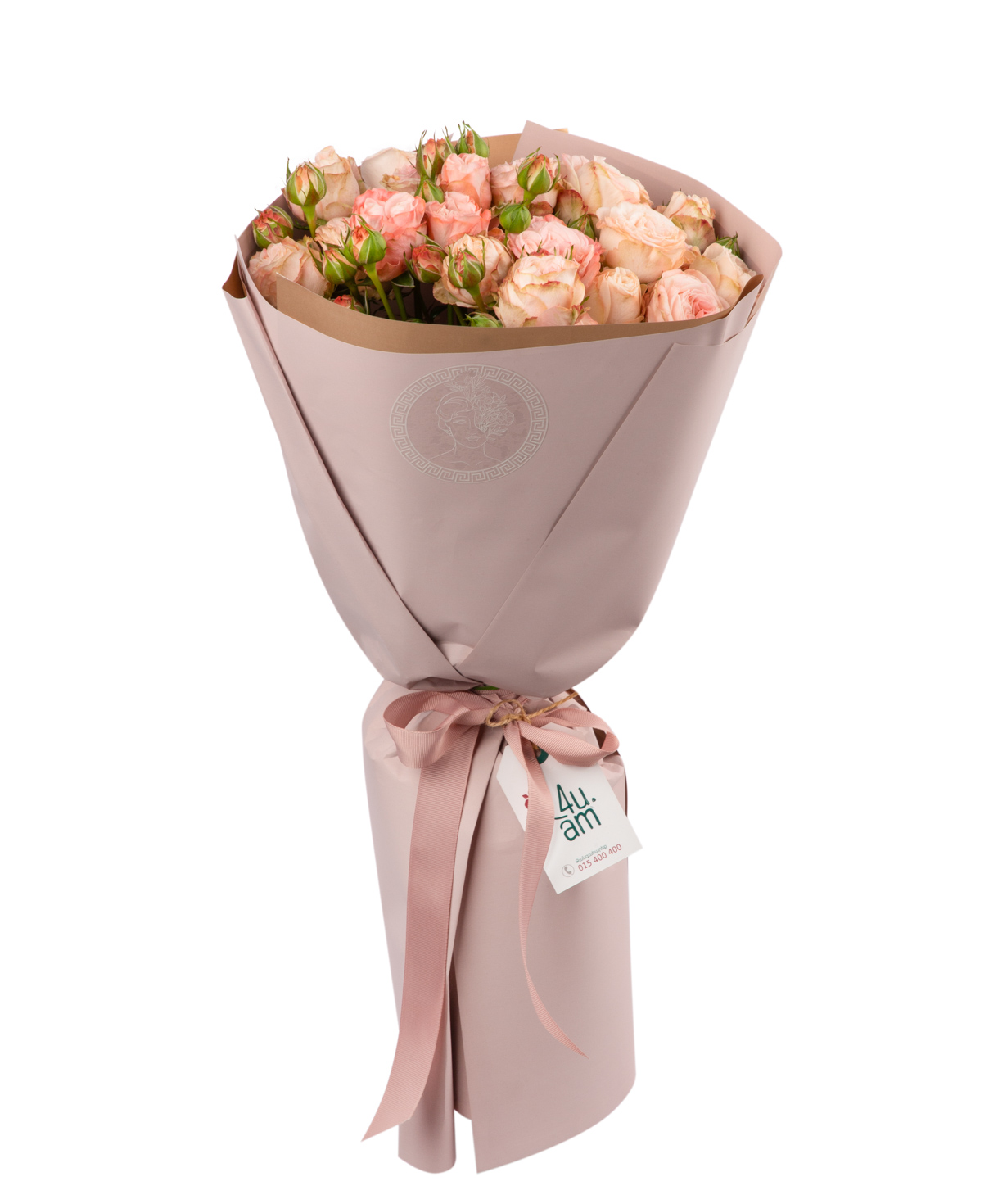 Bouquet `Ziva` with peony roses
