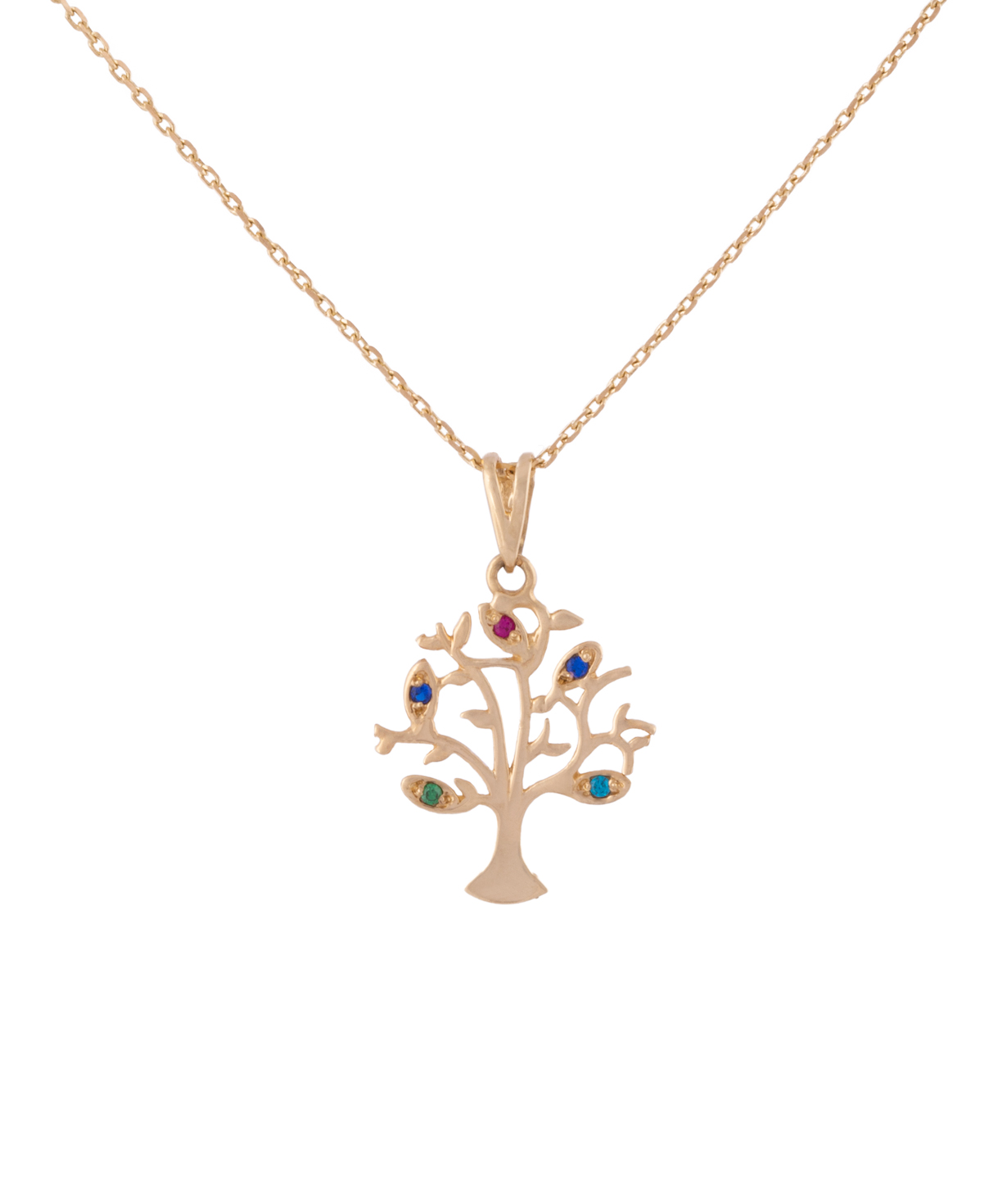 Pendant `Less is more` gold, tree №1