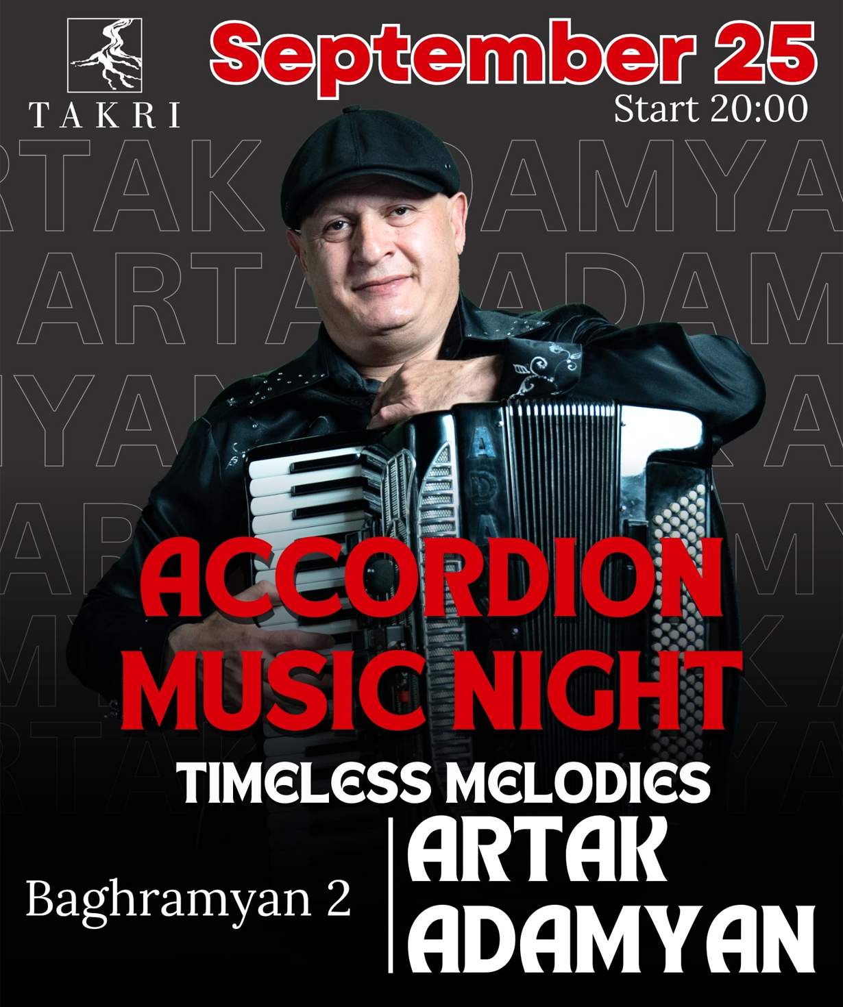 Artak Adamyan at Takri, 2025-09-25, 20:00