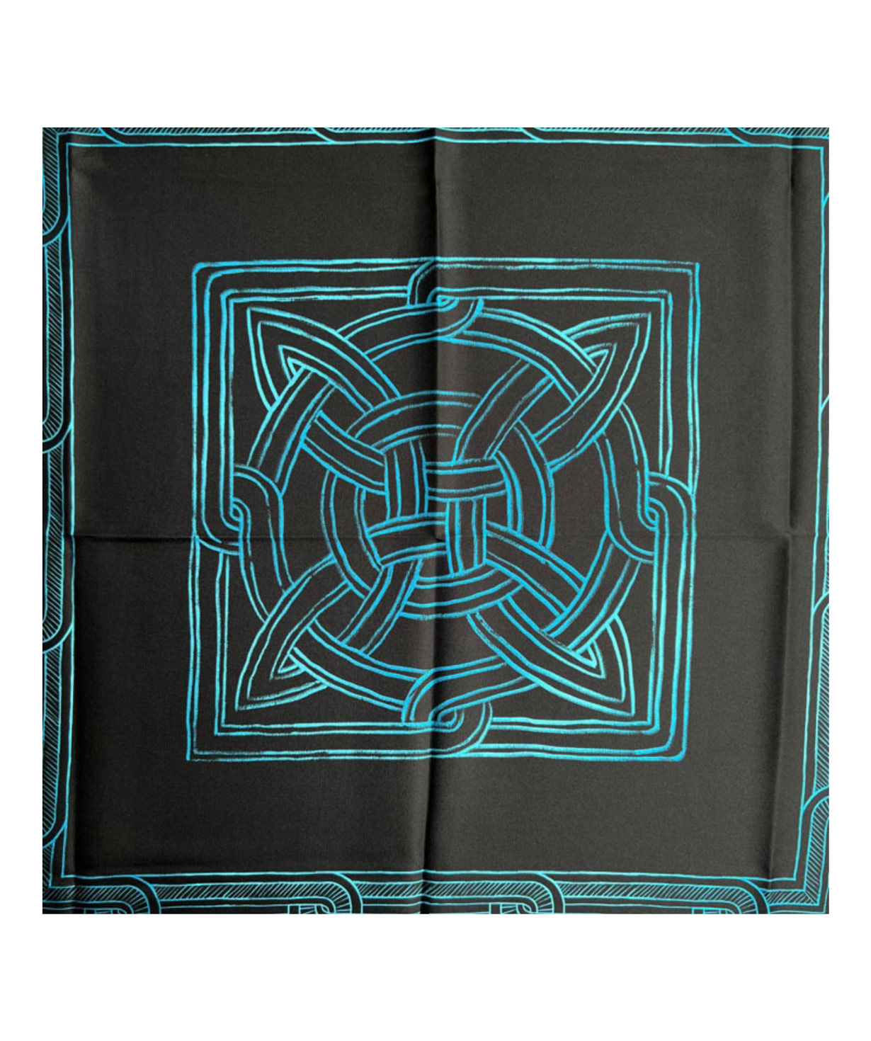 Silk scarf `3 dzook` with Armenian ornaments №1