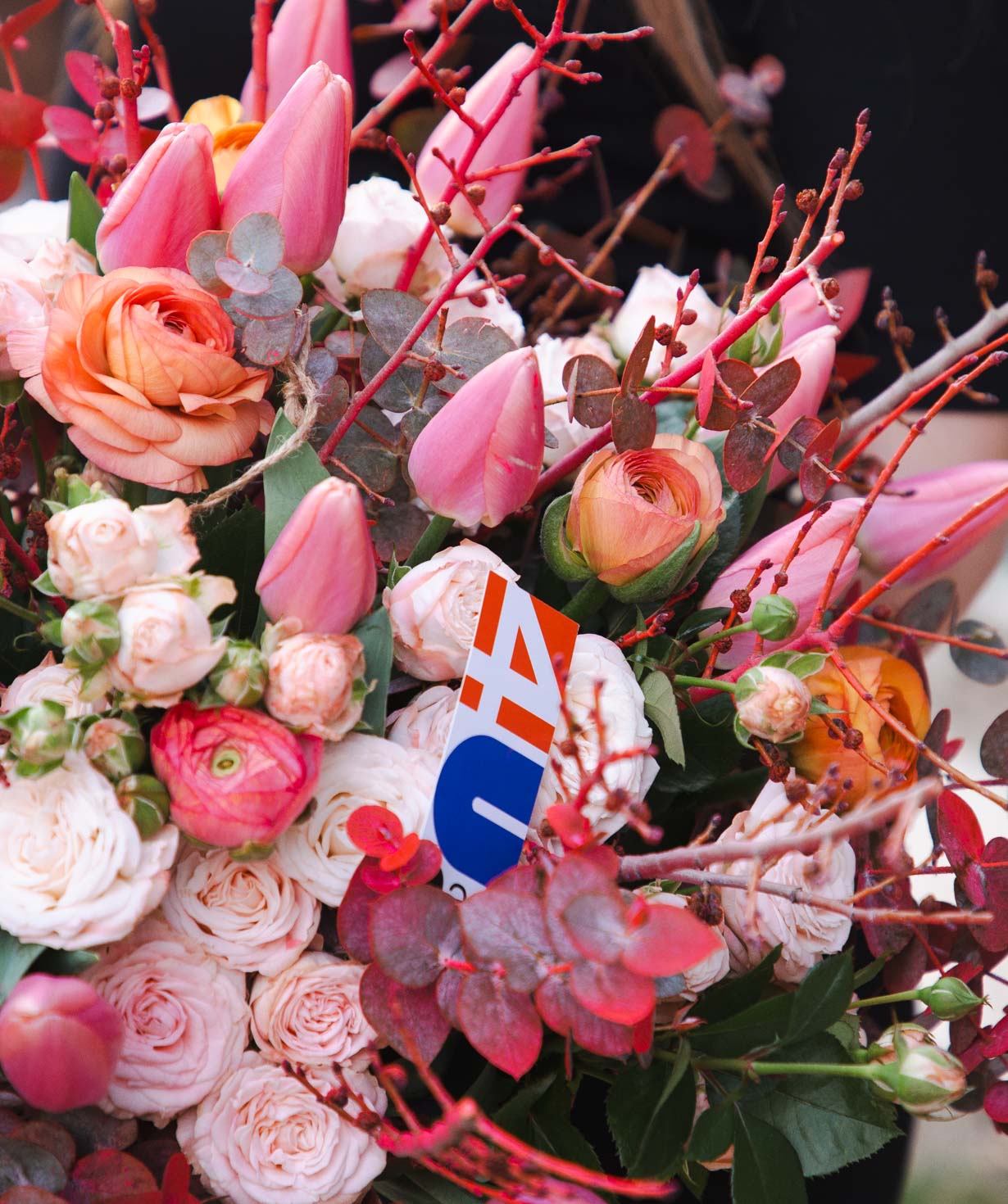 Bouquet «Giannutri» with tulips and ranunculus