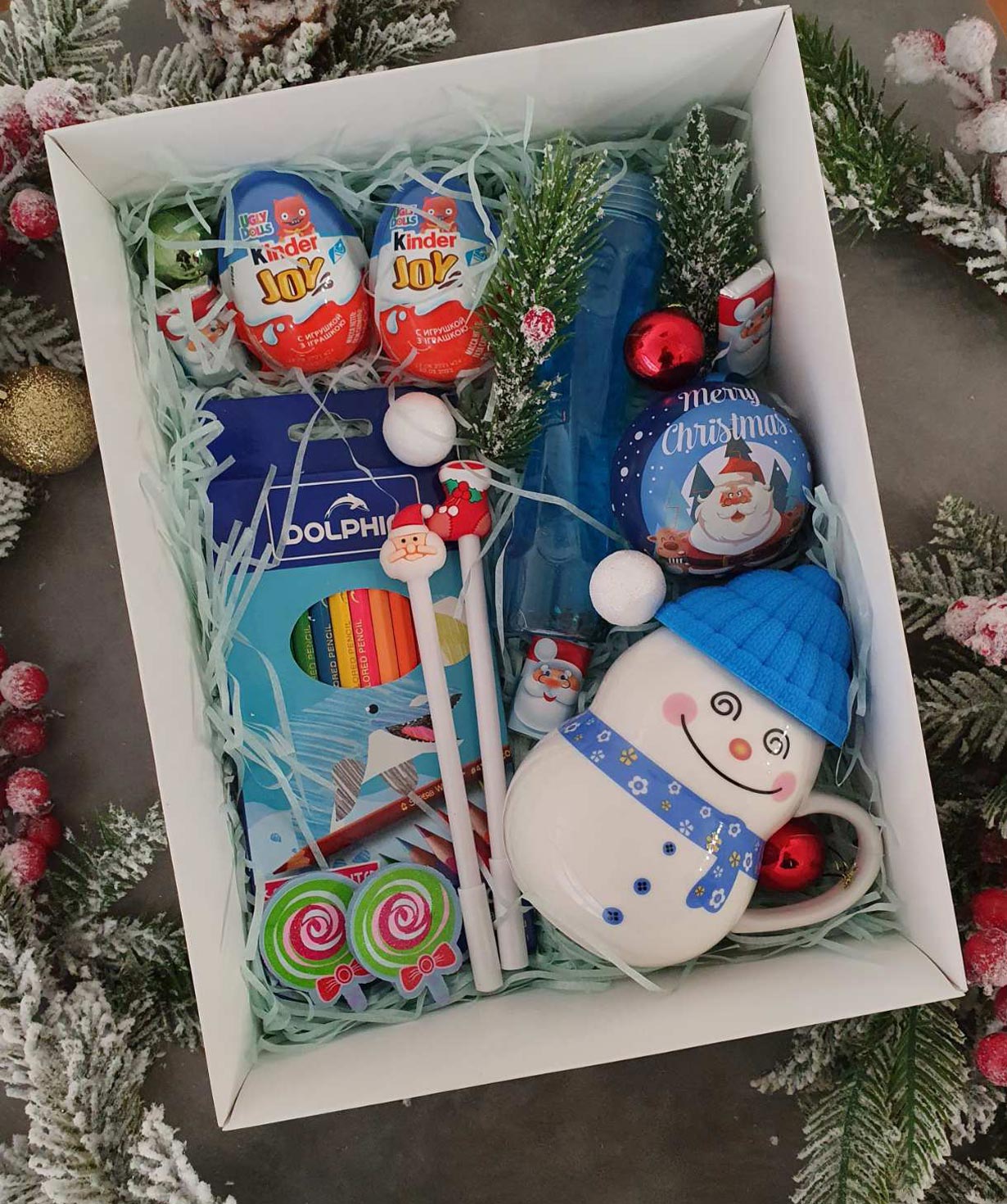 Christmas Mouse with gift box Ornament Christmas Gift for Kids.