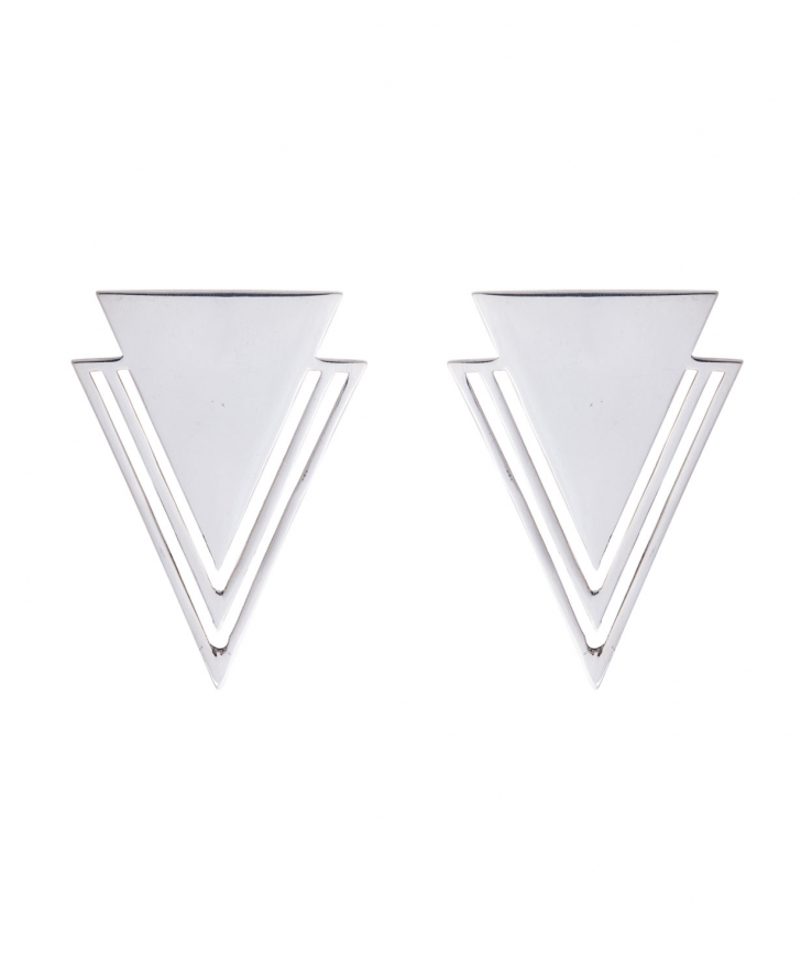 Silver earrings `11 Silver` №5