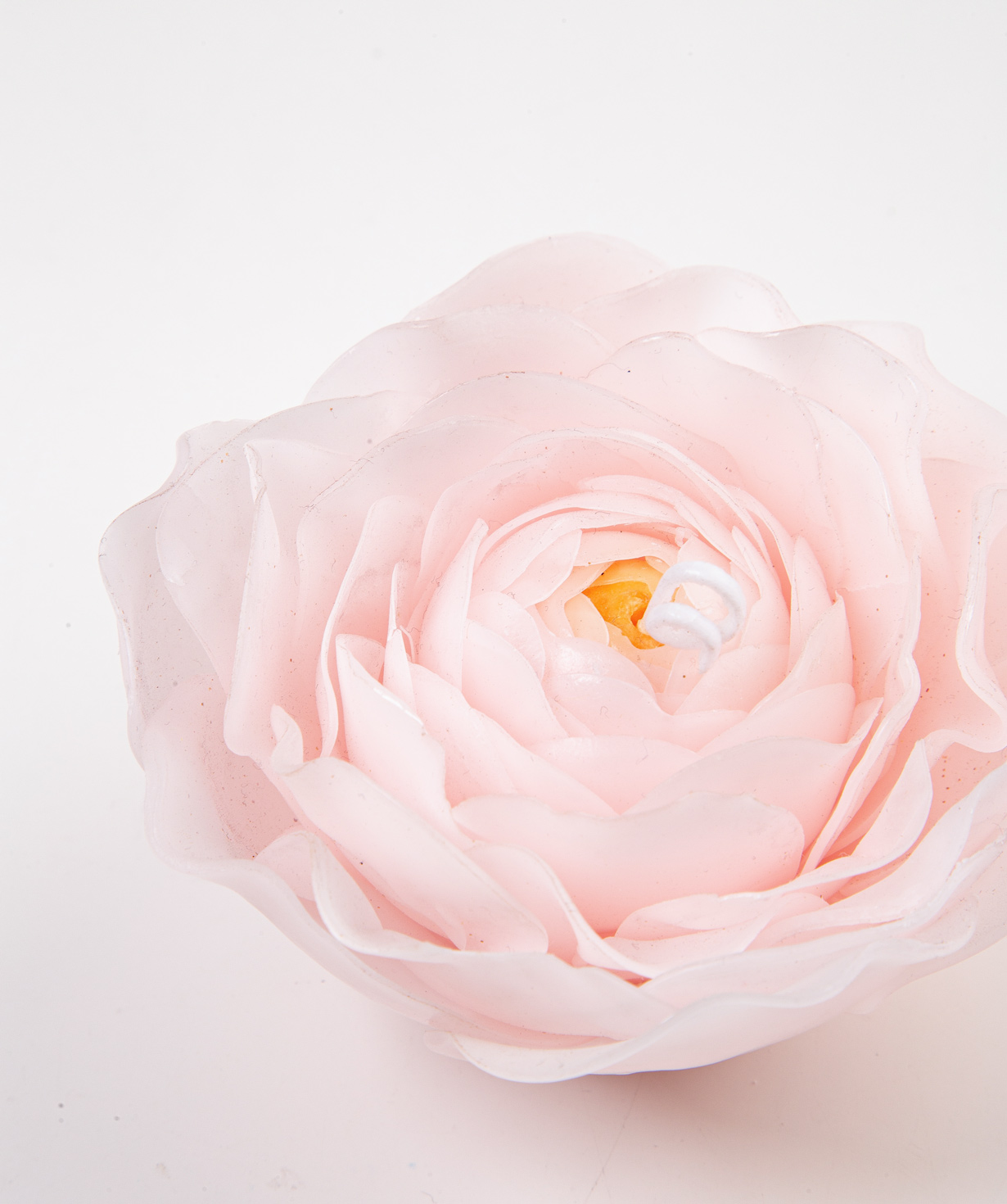 Rose «mom» candle made of beeswax №2