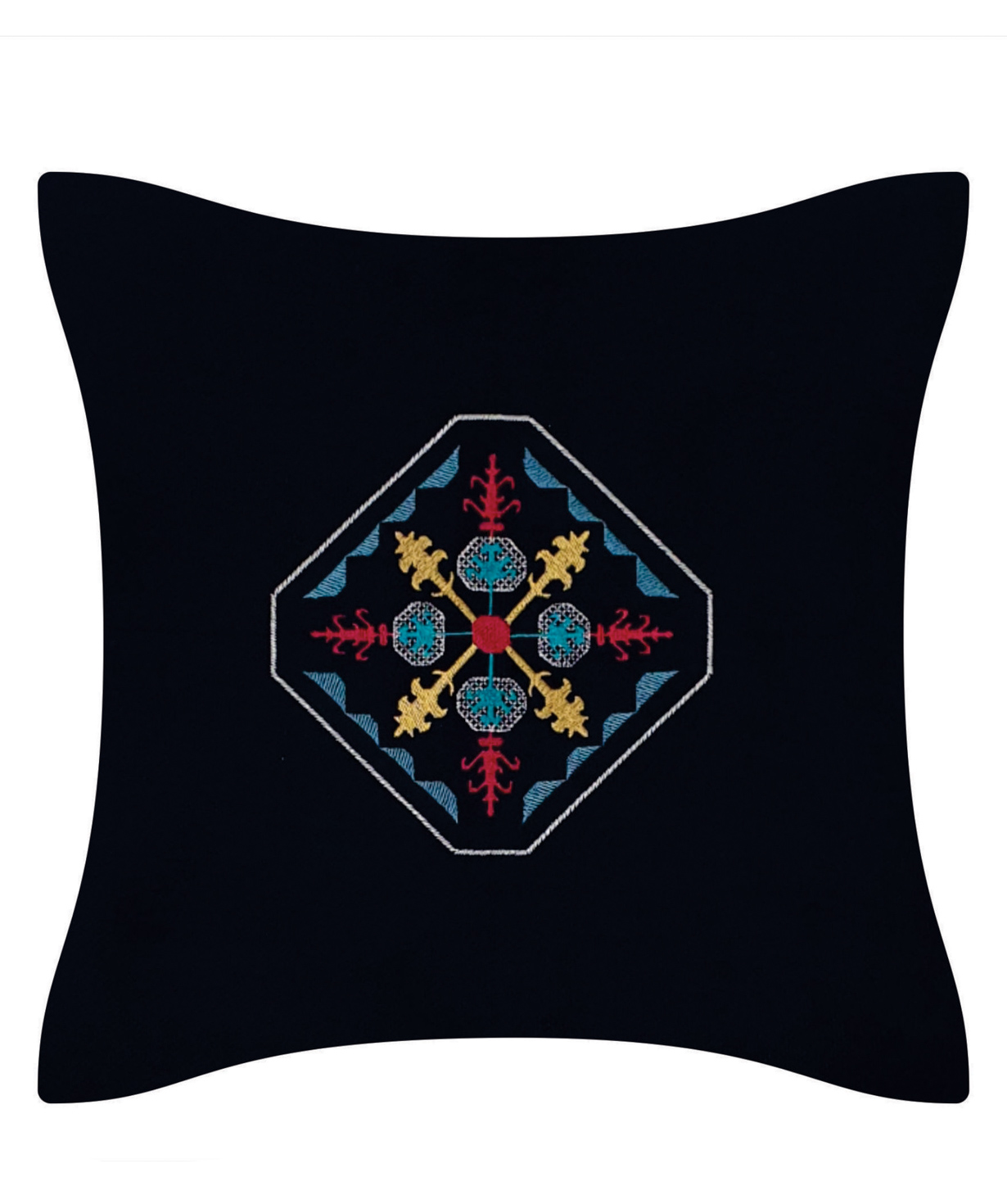Pillow `Miskaryan heritage` embroidered with Armenian ornament №35