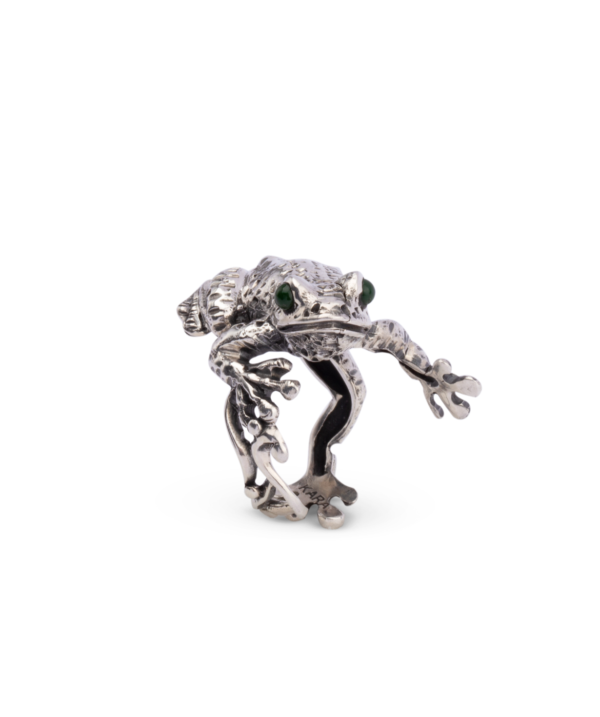 Ring `Kara Silver` Frog