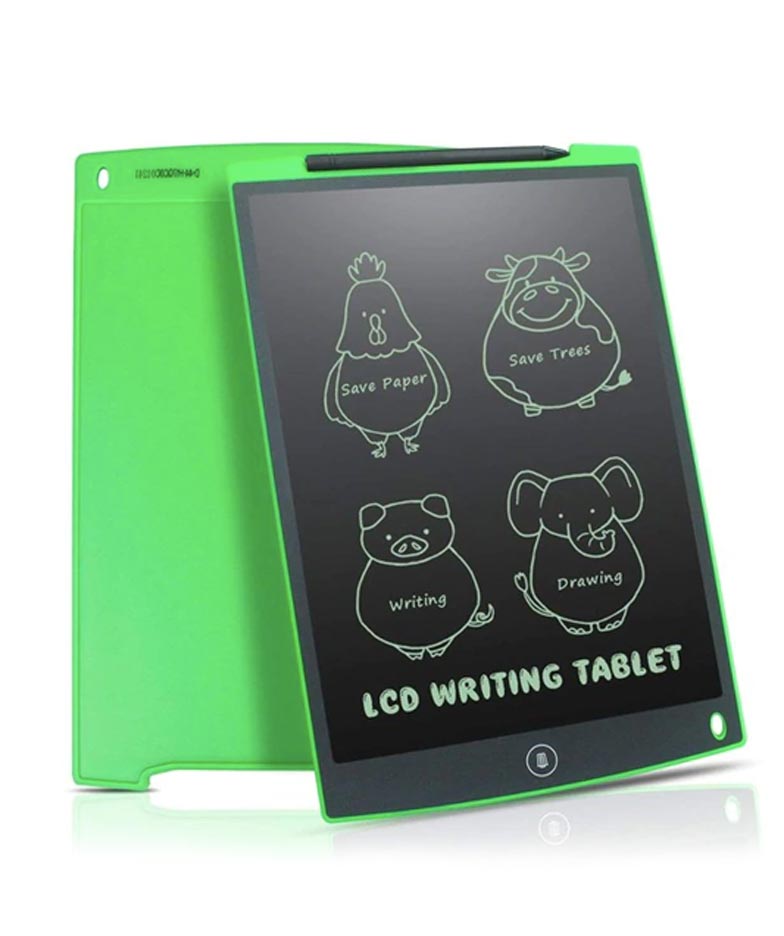 Պլանշետ-գրատախտակ, LCD Գրելու և նկարելու էլեկտրոնային  12 դյույմ (կանաչ)