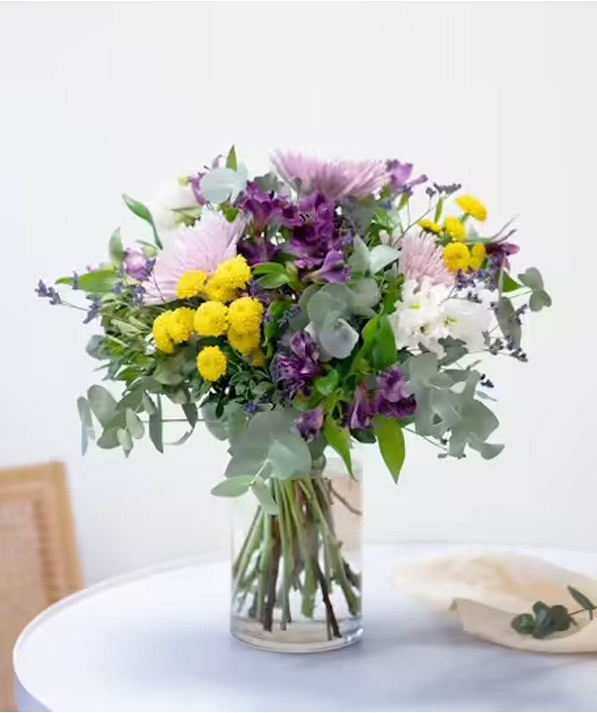 Spain․ bouquet №039 with alstroemerias and chrysanthemums