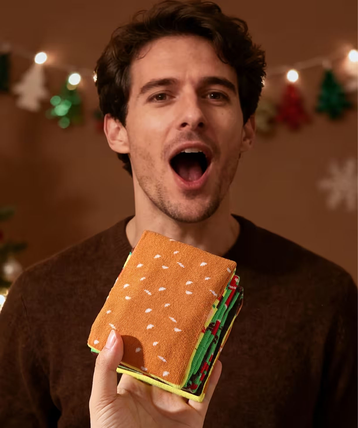 Socks «Gift Store» Burger, 2 pairs, №1236