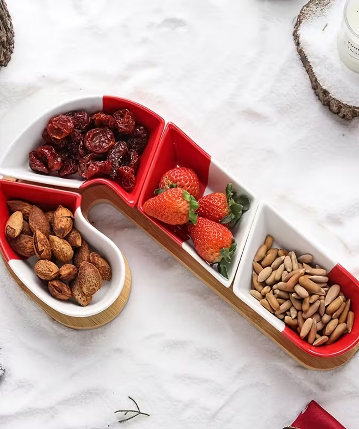 Christmas Candy Cane Tray «Gift Store» №1175