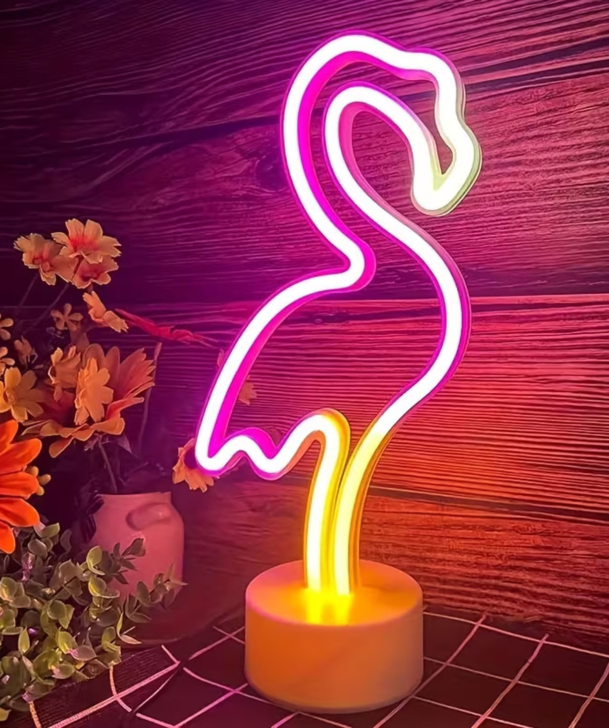 Նեոնային լույս «Gift Store» Flamingo №1214