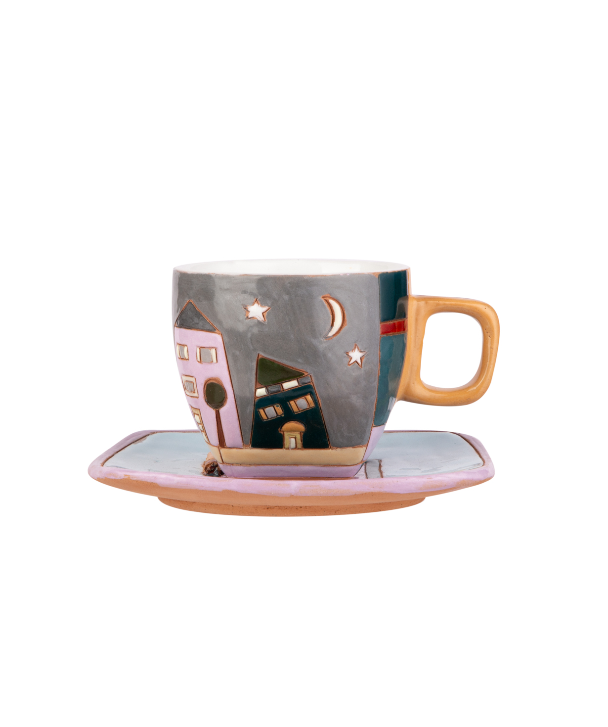Coffe mug `Nuard Ceramics` City. day-night №1
