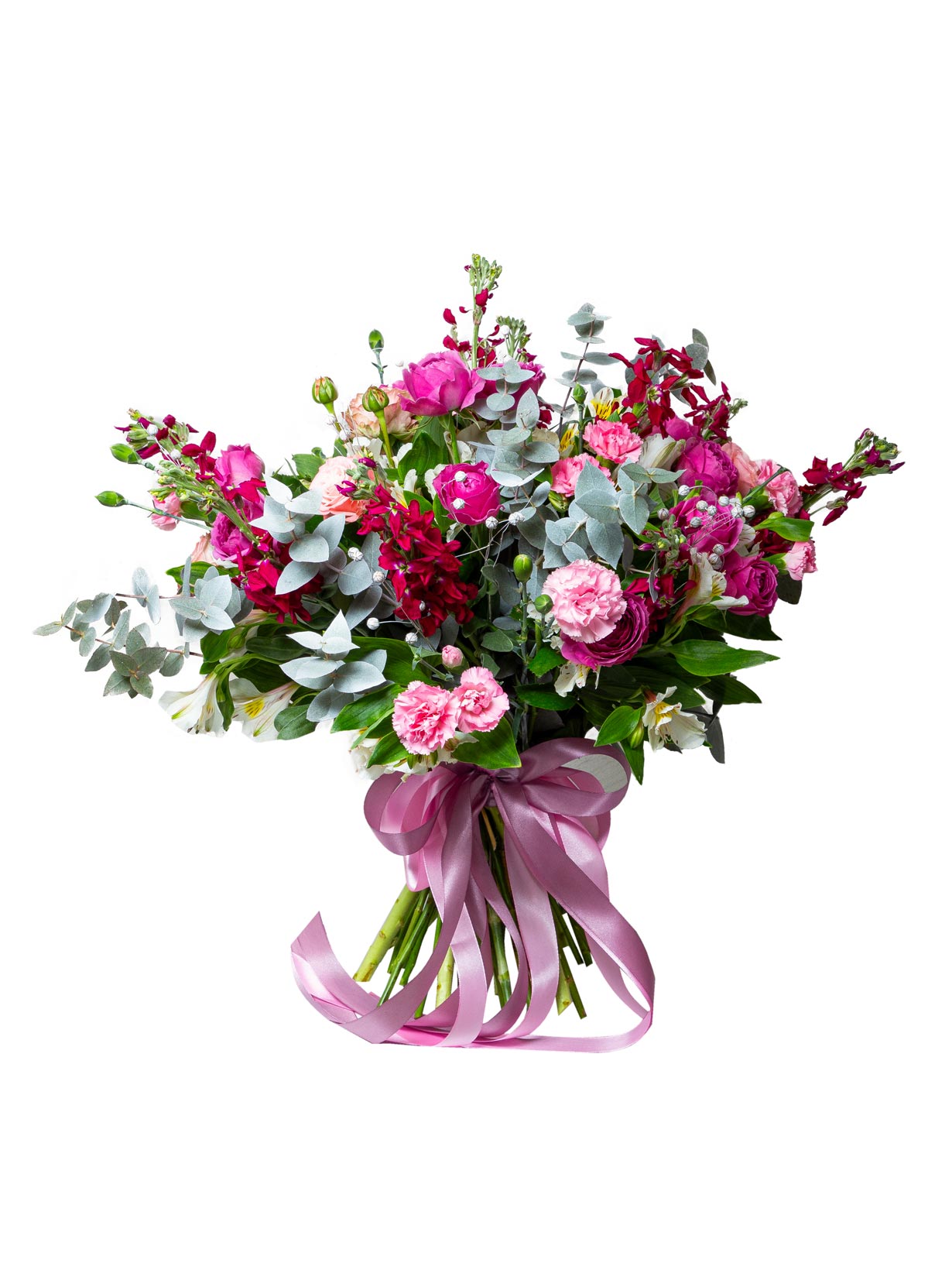 Bouquet «Vohilaid» with spray roses and matthiolas